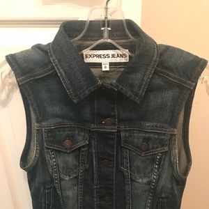 Express Denim Vest XS